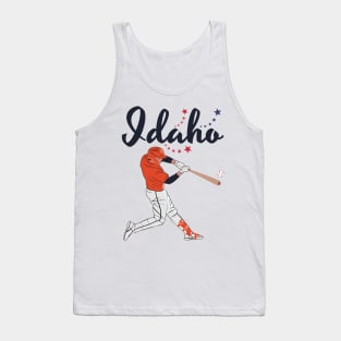 Idaho USA Baseball Tank Top